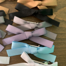 Load image into Gallery viewer, 12 color mini bow hair clip set