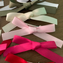 Load image into Gallery viewer, 12 color mini bow hair clip set