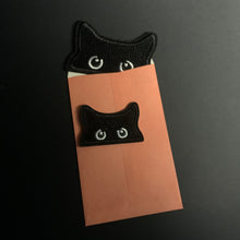 Load image into Gallery viewer, Peeking Black Cat Patch Set
