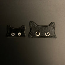 Load image into Gallery viewer, Peeking Black Cat Patch Set