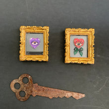 Load image into Gallery viewer, Miniature Baroque Frame Dark Romance — Gold Ornate 1 Inch Frame