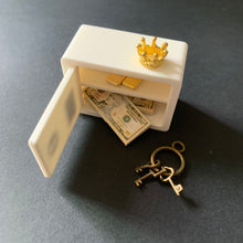 Load image into Gallery viewer, Mini Safe, Crown, Cash & Gold Bars