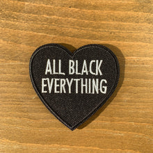 Load image into Gallery viewer, All Black Everything Heart Iron-On