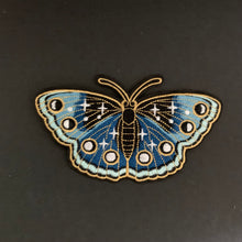 Load image into Gallery viewer, Moon Moth Patch — Iron-On, Celestial Embroidery