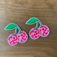 Load image into Gallery viewer, Embroidered Disco Cherry Iron-On