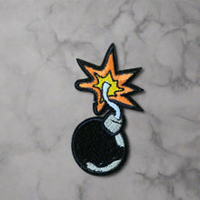Load image into Gallery viewer, Exploding Cartoon Bomb Iron-On Patch Set