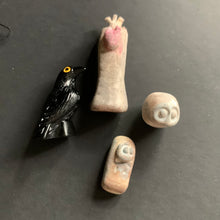 Load image into Gallery viewer, Miniature Graveyard Set — Handmade Gothic Tombstones & Glow-in-the-Dark Ghost