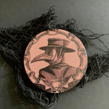 Load image into Gallery viewer, Plague Doctor Portrait Badge — Printed Leatherette
