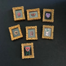 Load image into Gallery viewer, Miniature Baroque Frame Dark Romance — Gold Ornate 1 Inch Frame