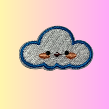 Load image into Gallery viewer, Set that includes Pink Embroidered animal and cloud stickers. Frog, dinosaur, chickens, a panda, rabbits, and a bear decals, 10/pc pack. Great for cards, scrapbooking, journal, crafts, diy.