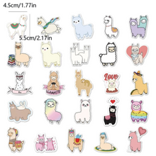 Load image into Gallery viewer, alapaca and llama stickers 2" from elementah.com