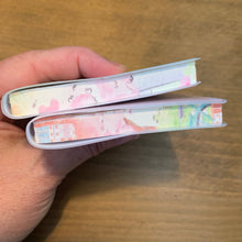 Load image into Gallery viewer, Mini Notebook Cherry Blossom, Cat theme, Tiny Kawaii Pocket Journal, 70 Lined Pages, Hook & Loop Close, Spring Stationery Gift - 4 Styles