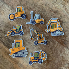 Load image into Gallery viewer, Yellow and Blue Embroidered Construction Patch