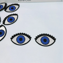 Load image into Gallery viewer, Navy Blue Evil Eye Patches - 2/pk