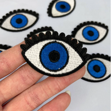 Load image into Gallery viewer, Navy Blue Evil Eye Patches - 2/pk