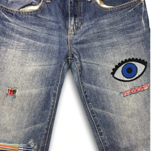 Load image into Gallery viewer, Navy Blue Evil Eye Patches - 2/pk