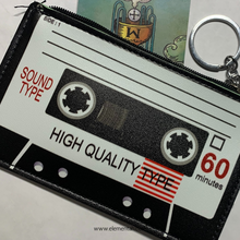 Load image into Gallery viewer, Cassette Tape Card Pouch Wallet Keychain
