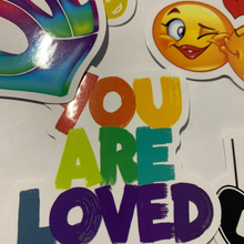 Load image into Gallery viewer, These stickers are made of high-quality vinyl, waterproof, sun-proof, and easy to apply and remove.