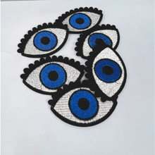 Load image into Gallery viewer, Navy Blue Evil Eye Patches - 2/pk