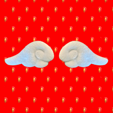 Load image into Gallery viewer, Puffy White fuzzy angel wings hair clips for Valentineseaster or Christmas fashion. 2 per pack from elementah.com