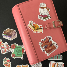 Load image into Gallery viewer, book lovers bundle, decals for readers and bookworms gift fore readers, bookclub