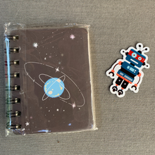 Load image into Gallery viewer, spiral notebook 30 sheets of planet