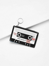 Load image into Gallery viewer, Cassette Tape Card Pouch Wallet Keychain