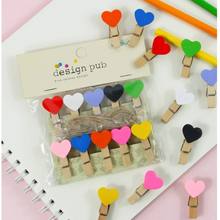 Load image into Gallery viewer, Heart clip bunting