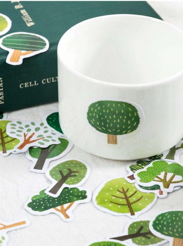boxed tree stickers