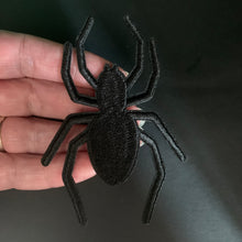 Load image into Gallery viewer, Embroidered Spider Iron On Patch

