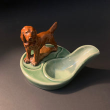 Load image into Gallery viewer, Vintage Wade England Pipe Rest with Hunting Dog
