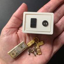 Load image into Gallery viewer, Mini Safe, Crown, Cash &amp; Gold Bars
