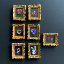 Load image into Gallery viewer, Miniature Baroque Frame Dark Romance — Gold Ornate 1 Inch Frame
