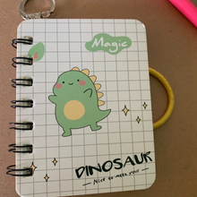 Load image into Gallery viewer, Dino Pocket Note Keychain
