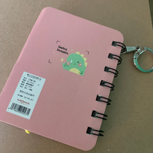 Load image into Gallery viewer, Dino Pocket Note Keychain
