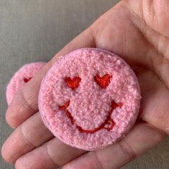 Smiley Face with Heart Eyes Patch