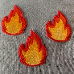 Fire, Flame, Badge, Patch