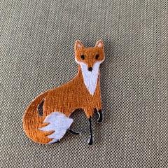 Embroidered Fox Iron On Patch