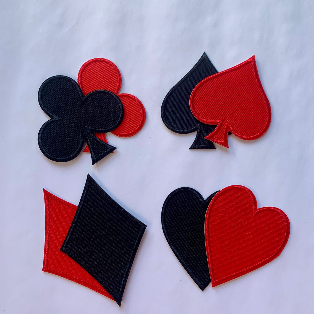 Playing Card Suit Patch Set