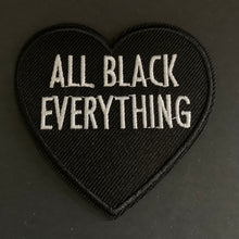 Load image into Gallery viewer, All Black Everything — Embroidered Heart Patch, 3"
