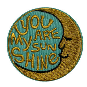 sun and moon large embroidered boho patches 2pk