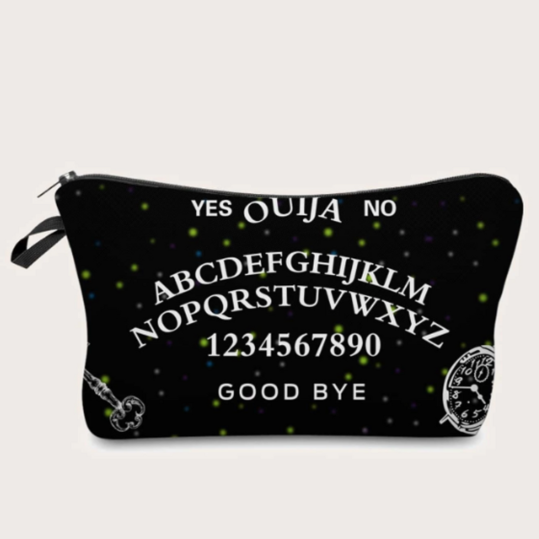 Ouija zippered make up bag waterproof