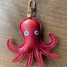 Load image into Gallery viewer, Red Squid Bag Charm
