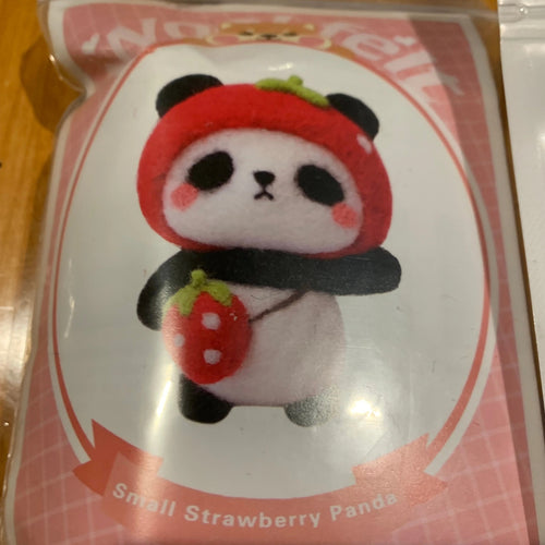 Strawberry Panda Felt Kit