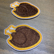 Load image into Gallery viewer, Brown and Gold Turkey Adulting Badges
