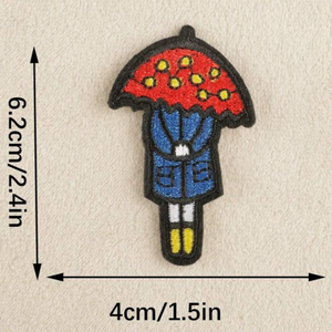 Umbrella Girl Patch Set