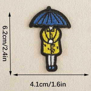 Umbrella Girl Patch Set