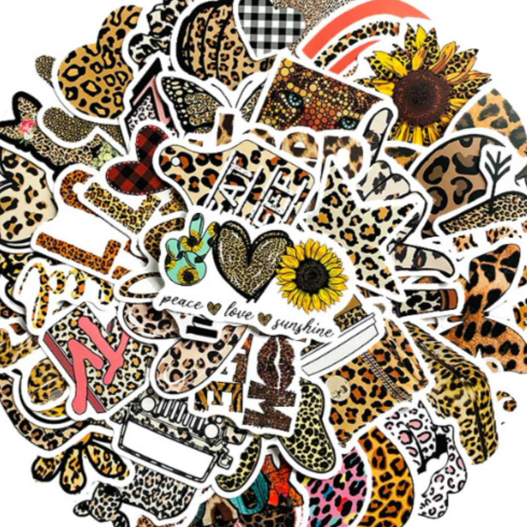 collection of animal print decals pop culture