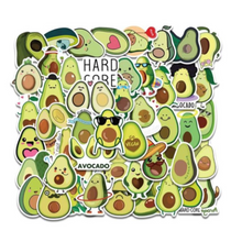 Load image into Gallery viewer, avocado sticker mega pack arranged square
