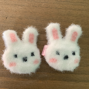 Fuzzy Bunny Clips